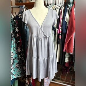 See You Monday Gray Midi Dress